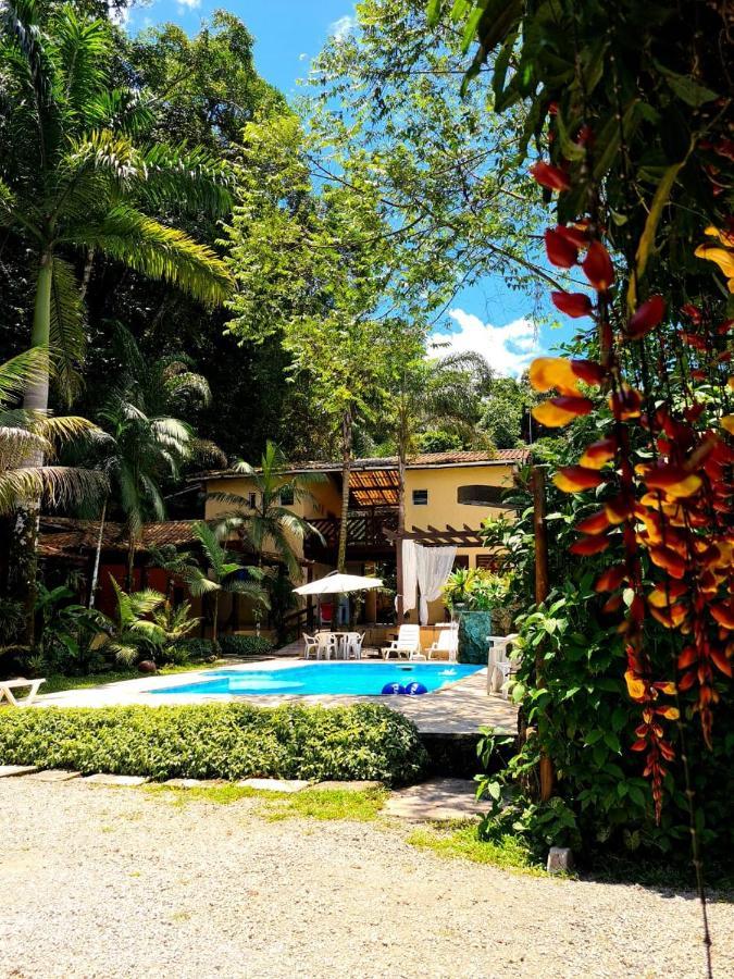 Pousada Recanto Dos Tangaras Juqueí Exterior foto